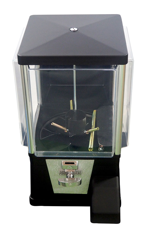 ガチャコップL ツヤ消し塗装 マットブラック 1000円仕様 ガチャマシーン 500円玉(2枚) 大きめの65〜75mmカプセル対応 ガチャガチャ 本体 ガチャコップL 500円機