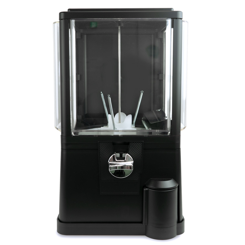 ガチャコップL ツヤ消し塗装 マットブラック 1000円仕様 ガチャマシーン 500円玉(2枚) 大きめの65〜75mmカプセル対応 ガチャガチャ 本体 ガチャコップL 500円機