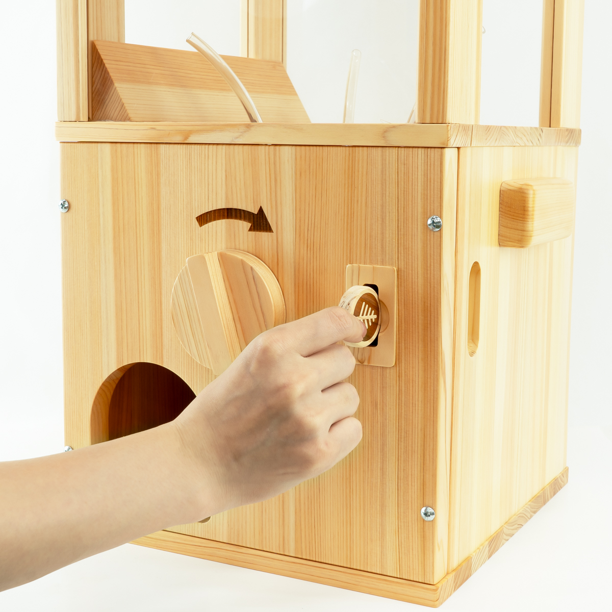 木製カプセルマシーン 木製カプセルマシーン