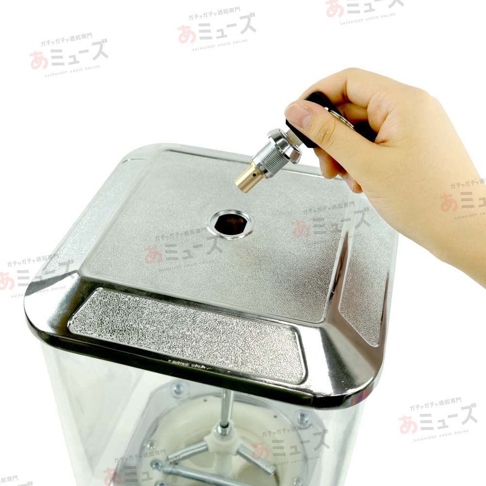 リトルドロップ・キューブ メダル仕様 ホワイト｜カプセルトイ自販機本体 | カプセルトイ・カプセルトイ自販機・空カプセル通販専門【あミューズ】