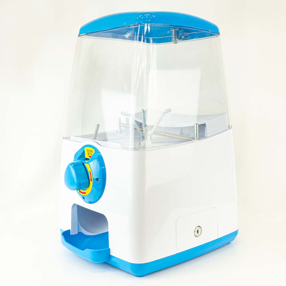 中古・Aランク】GACHACUBE 500円仕様 ブルー｜カプセルトイ自販機本体