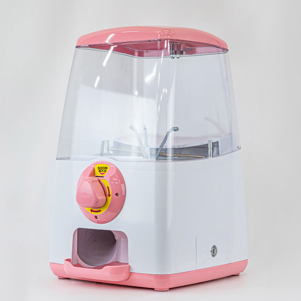 中古・Aランク】GACHACUBE 500円仕様 ピンク｜カプセルトイ自販機本体