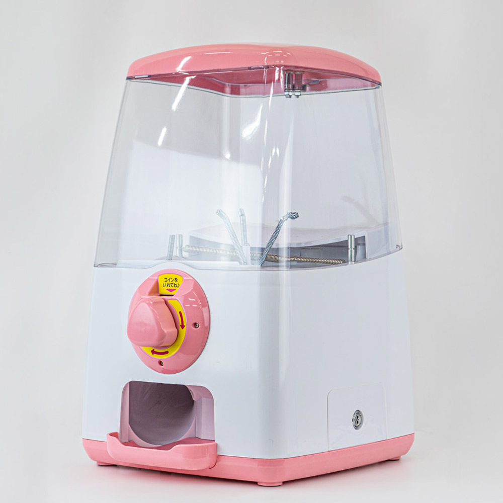 中古・Aランク】GACHACUBE メダル仕様 ピンク｜カプセルトイ自販機本体 |  街ガチャ・カプセルトイ・カプセルトイ自販機・空カプセル通販専門【あミューズ】