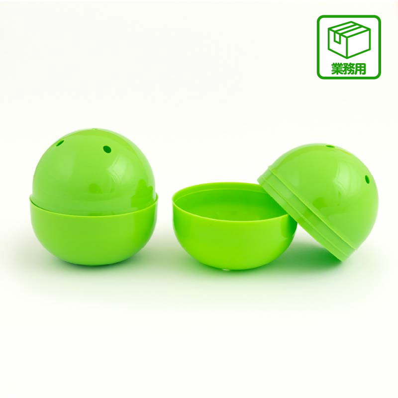 業務用梱包品】TP 65mm空カプセル 緑(不透明) 約500個入り