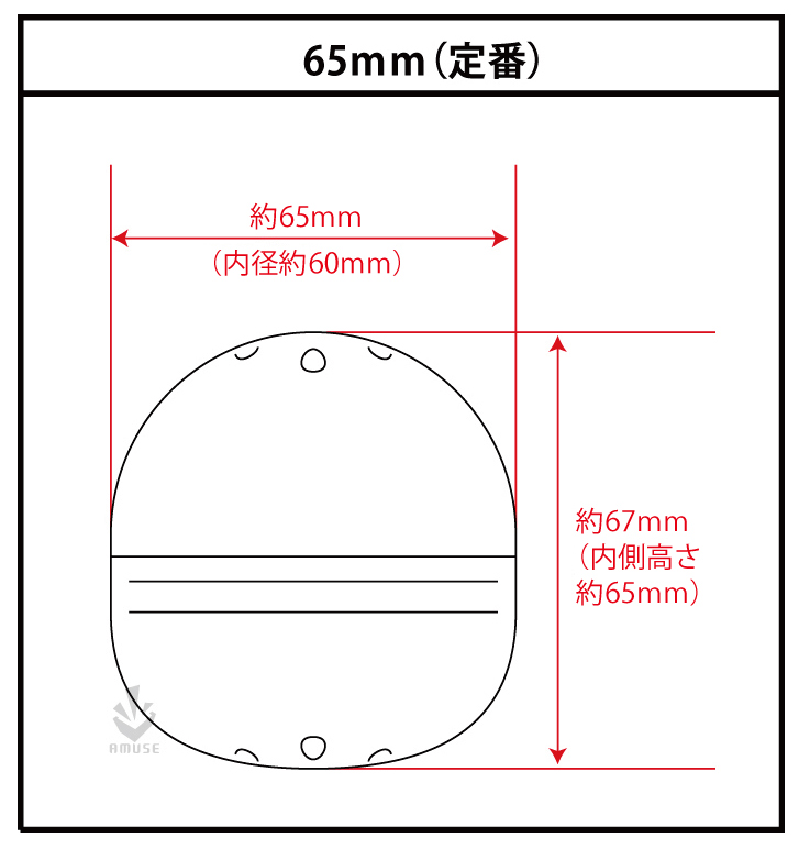 【SAMPLE】65mm空カプセル　AMバイオカプセル　1個