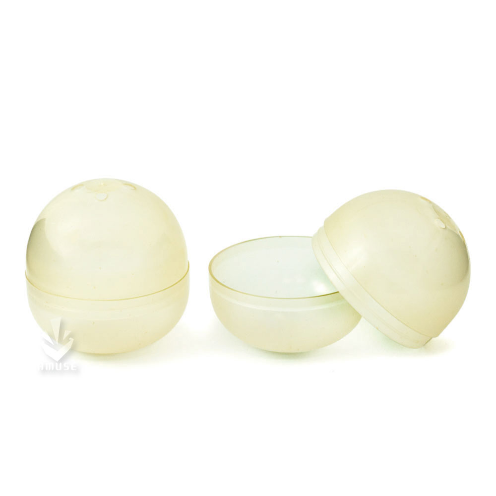 SAMPLE】65mmAMバイオカプセル 再生PP＋でんぷん 白 1個