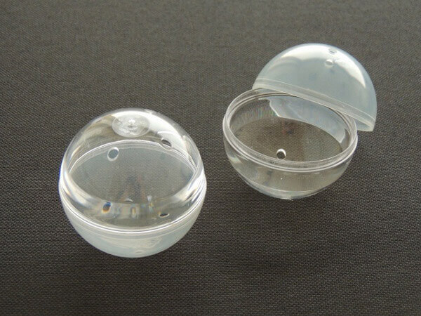 上限5袋》55mm空カプセル 透明＋乳白色 100個入り | ガチャガチャ通販