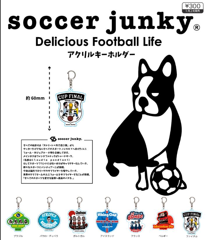 soccerJunky soccerwe フィギュアセット Z05】Soccer junky アクリルキーホルダー （40個入り）【予約商品