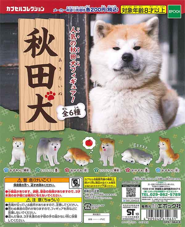 8月27日入荷予定》秋田犬 （50個入り） | ガチャガチャ・カプセルトイ