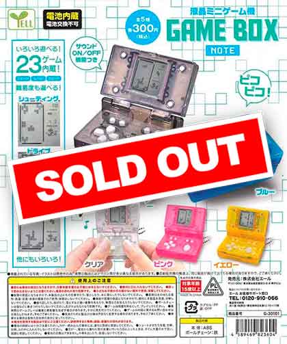 液晶ミニゲーム機　GAME BOX NOTE　（40個入り）