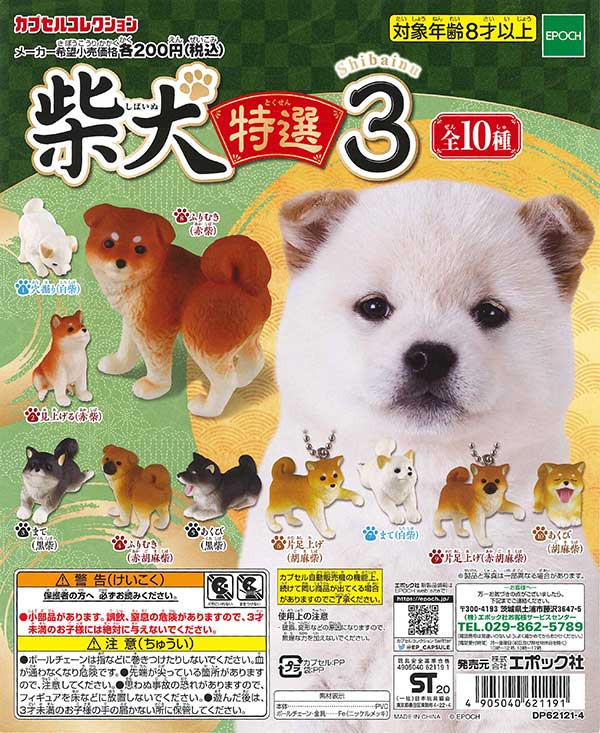 柴犬 特選3 （50個入り） | ガチャガチャ通販専門【あミューズ】