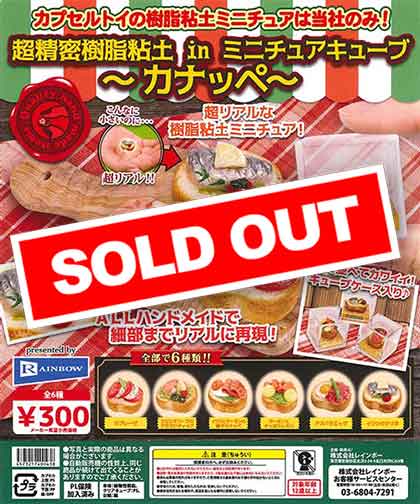 超精密樹脂粘土inミニチュアキューブ～カナッペ～ （40個入り