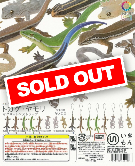 再販》 トカゲ・ヤモリ マグネット×ストラップ (50個入り