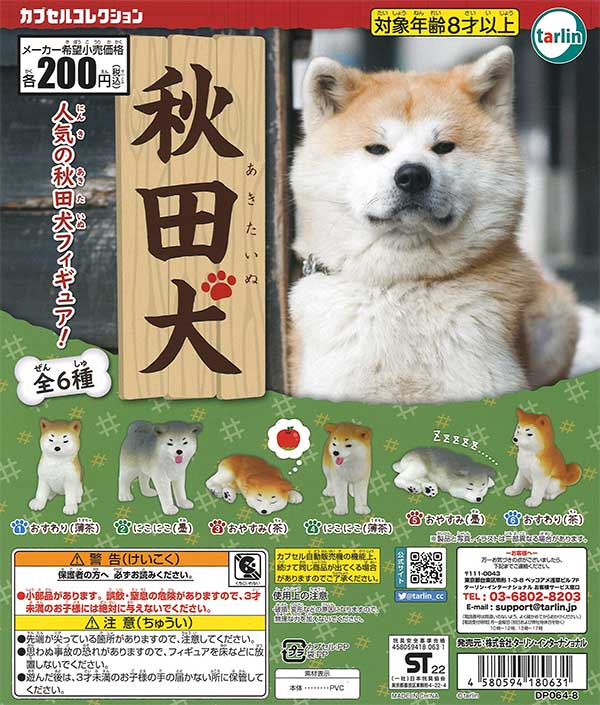 秋田犬 （50個入り） | ガチャガチャ通販専門【あミューズ】
