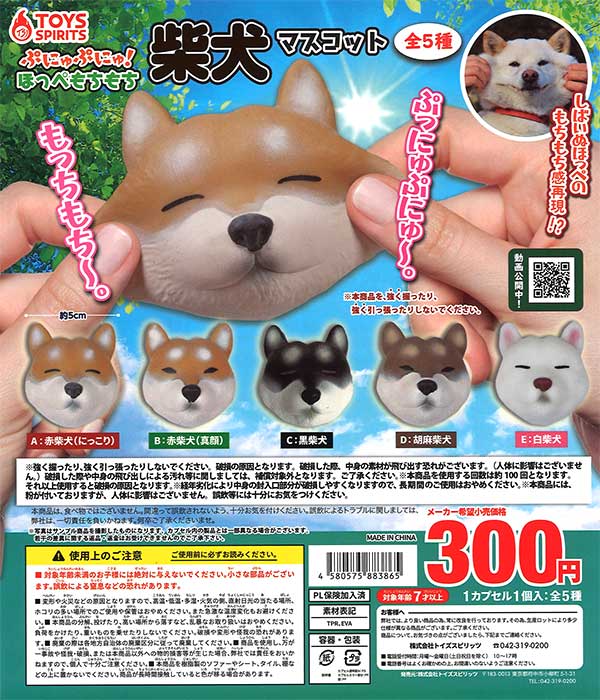 ぷにゅぷにゅ！ほっぺもちもち柴犬マスコット （40個入り