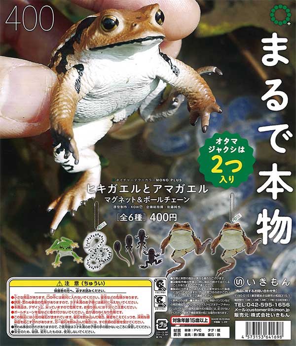再販》NTC MONO+ヒキガエルとアマガエル マグネット＆ボールチェーン