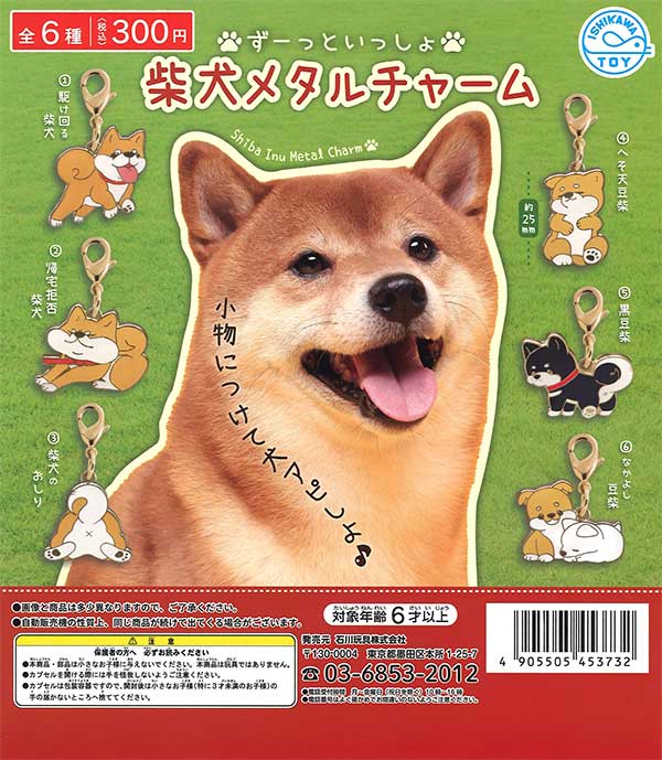 ずーっといっしょ柴犬メタルチャーム（40個入り） | ガチャガチャ通販