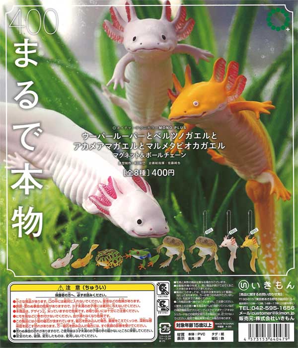 かえるあひる　タマキニイメ　マルポ1 再販》NTC MONO+ ウーパールーパーとベルツノガエルと