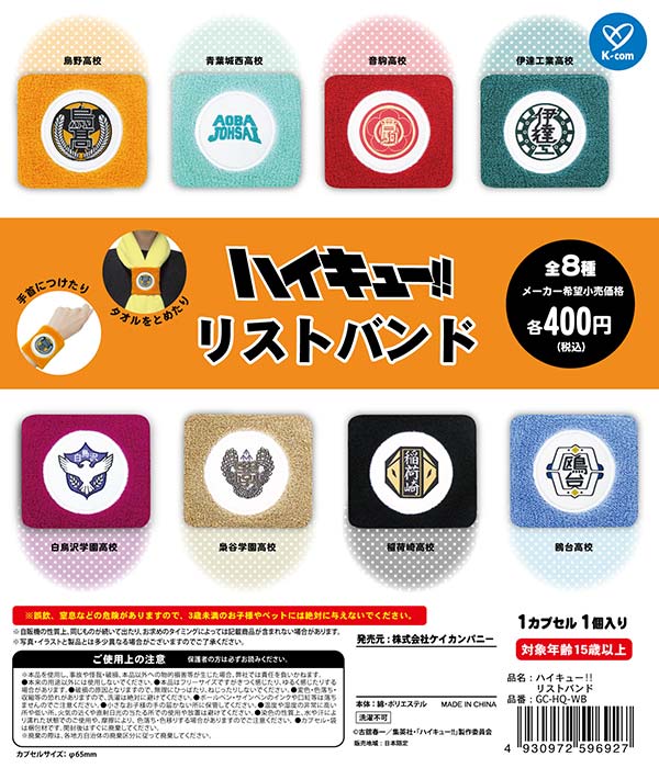 8月発売】【二次予約】《再販》ハイキュー！！ リストバンド（30