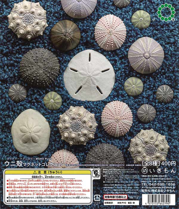 NTC MONO+ ウニ殻 マグネットコレクション（30個入り）【いきもん