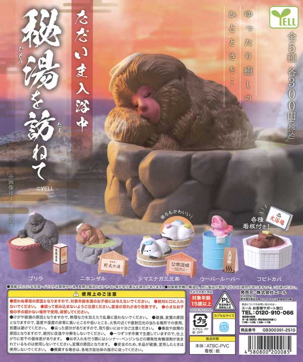 ただいま入浴中～秘湯を訪ねて～（40個入り）【ｴｰﾙ】カプセルトイ