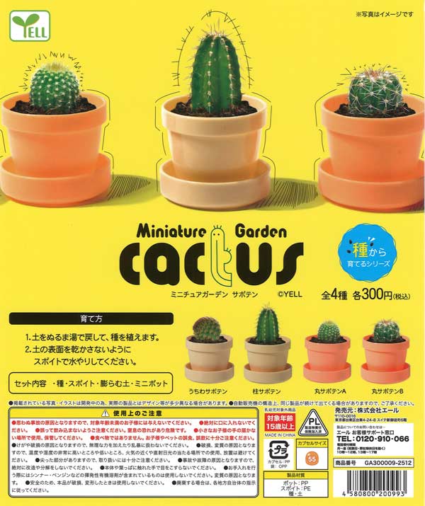 ミニチュアガーデン～サボテン～ （40個入り）【ｴｰﾙ】【海外NG