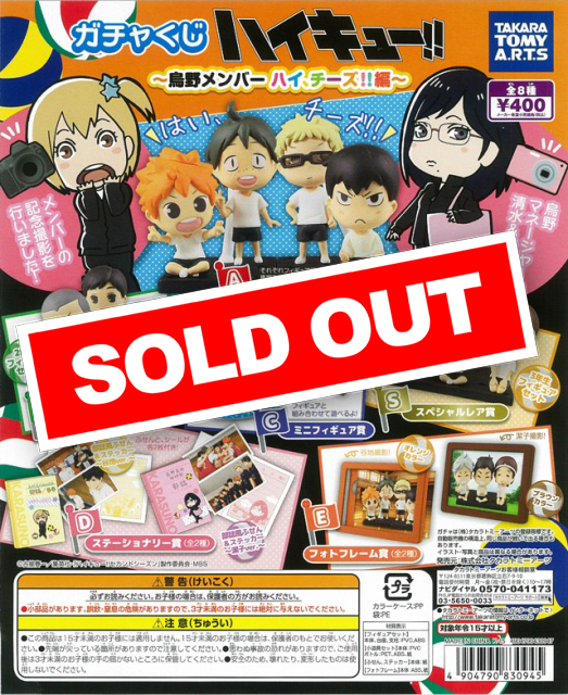 ガチャくじ ハイキュー!! ～烏野メンバー ハイ、チーズ編! (30個