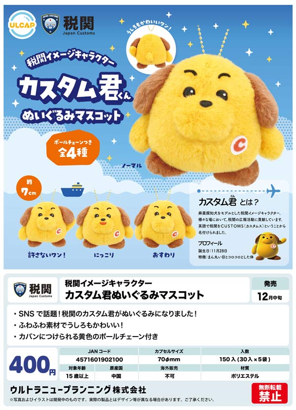 12月発売】【二次予約】カスタム君ぬいぐるみマスコット（30個入り