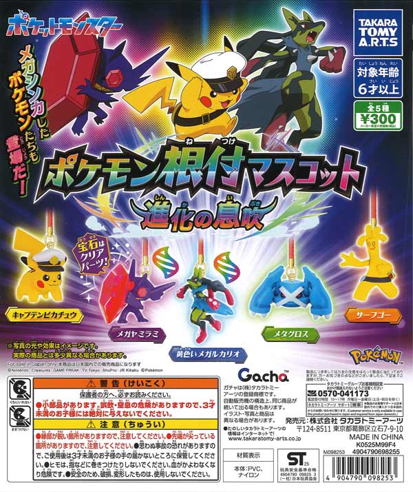 ポケモン根付マスコット 進化の息吹（40個入り）【ﾀｶﾗﾄﾐｰｱｰﾂ】【海外NG