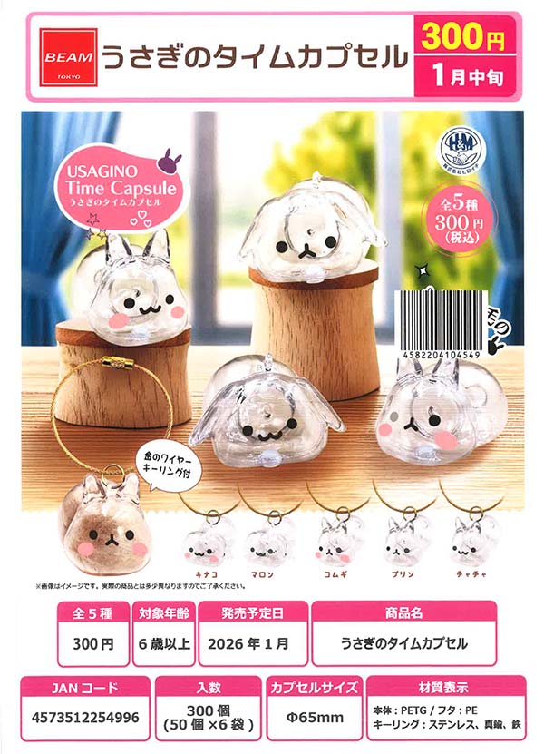 1月発売】【二次予約】うさぎのタイムカプセル（50個入り）【ﾋﾞｰﾑ