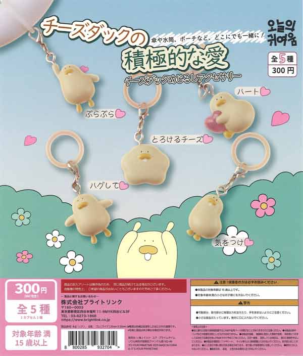 チーズダックの積極的な愛 チーズダックめじるしアクセサリー（40個