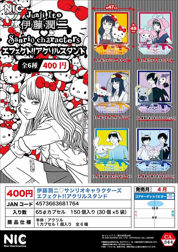 4月発売】【二次予約】《再販》『伊藤潤二 サンリオキャラクターズ