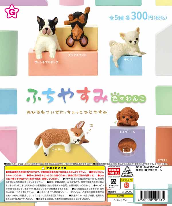 5月発売】【二次予約】ふちやすみ 色々わんこ（40個入り）【ｴｰﾙ