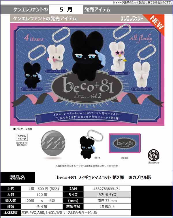 5月発売】【二次予約】beco+81 フィギュアマスコット 第2弾（20個入り