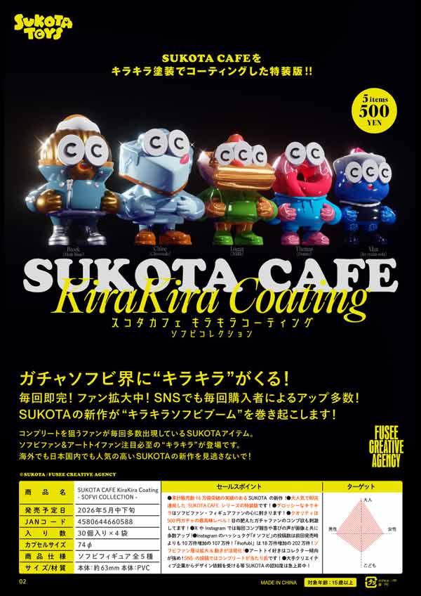 5月発売】【二次予約】SUKOTA CAFE KiraKira Coating- SOFVI