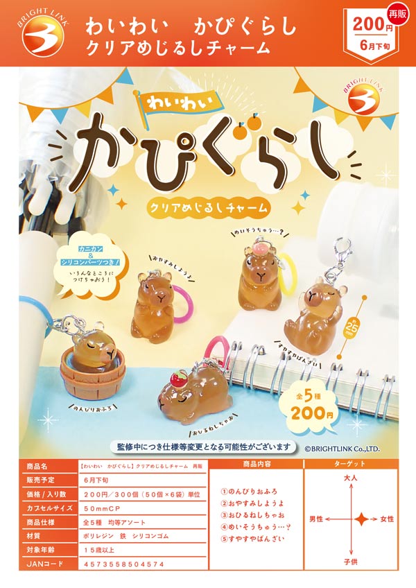 【バラ売り️⭕️】ワイテルズ ガチャ クリアファイル 13点セット 6月発売】【二次予約】《再販》わいわい かぴぐらし クリアめじるし