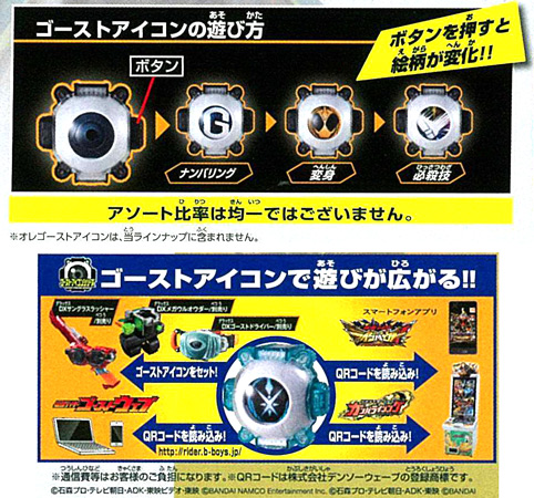 仮面ライダーゴースト ガシャポンゴーストアイコン14 (30個入り 
