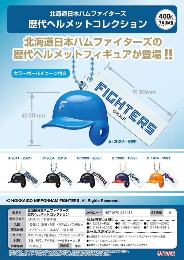 日本ハムファイターズ　ヘルメット　小笠原 7月発売】【二次予約】北海道日本ハムファイターズ 歴代ヘルメット