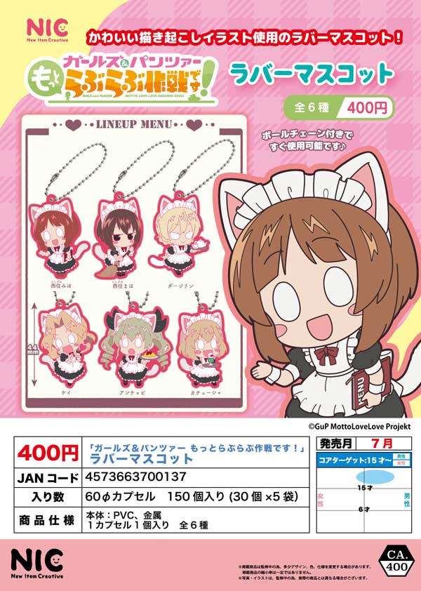 「ガールズ&パンツァー もっとらぶらぶ作戦です!」ラバーマスコット