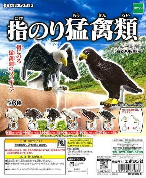 指のり猛禽類 (50個入り) | ガチャガチャ通販専門【あミューズ】