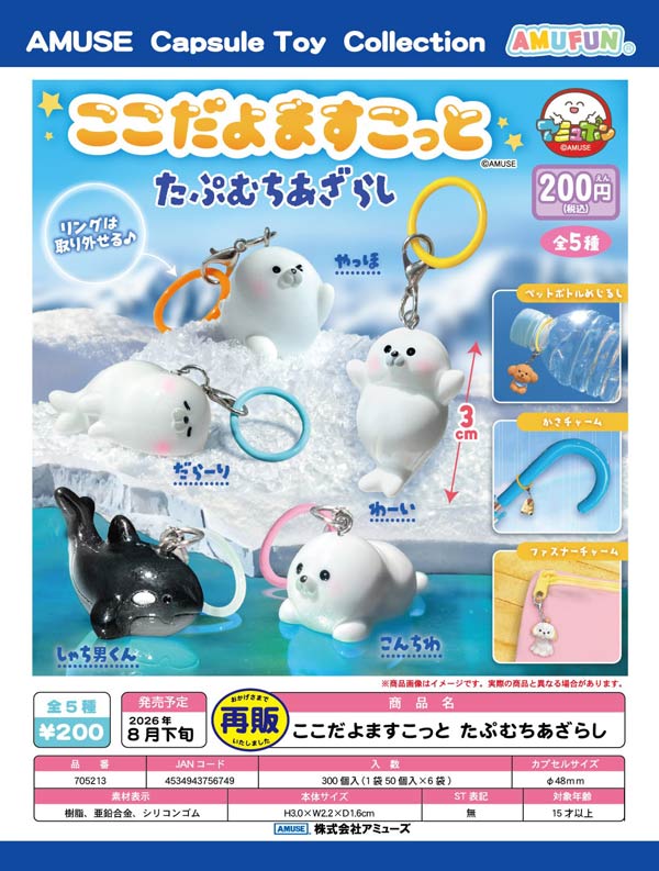 8月発売】【二次予約】《再販》ここだよますこっとたぷむちあざらし