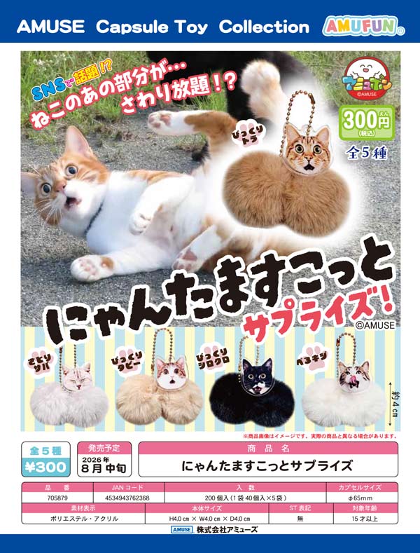 8月発売】【二次予約】にゃんたますこっとサプライズ（40個入り