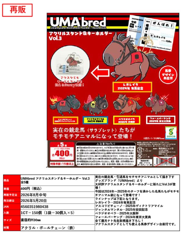 8月発売】【二次予約】《再販》UMAbred アクリルスタンド