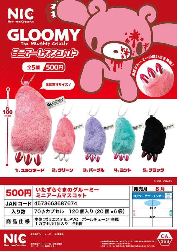 8月発売】【二次予約】《再販》いたずらぐまのグルーミーミニアーム