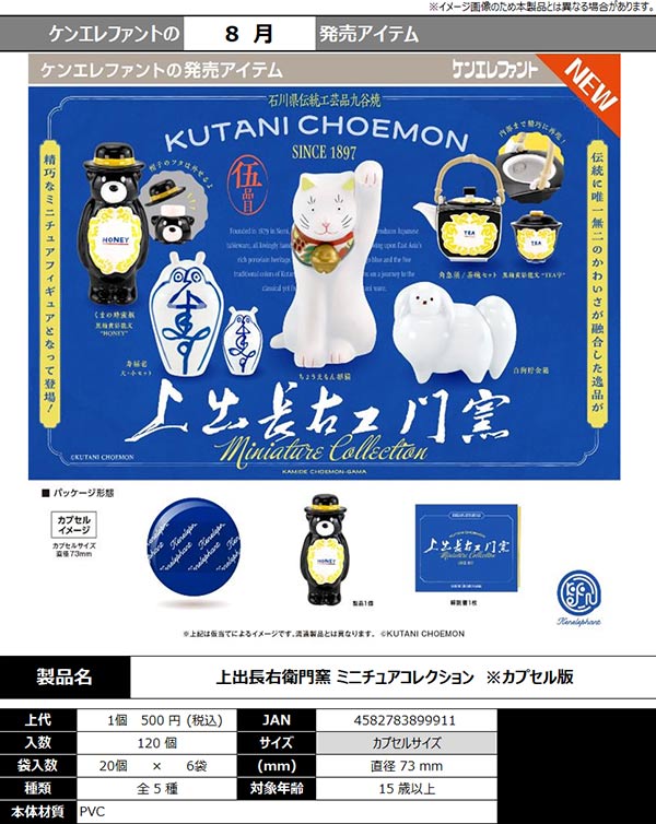 8月発売】【二次予約】上出長右衛門窯 ミニチュアコレクション（20個