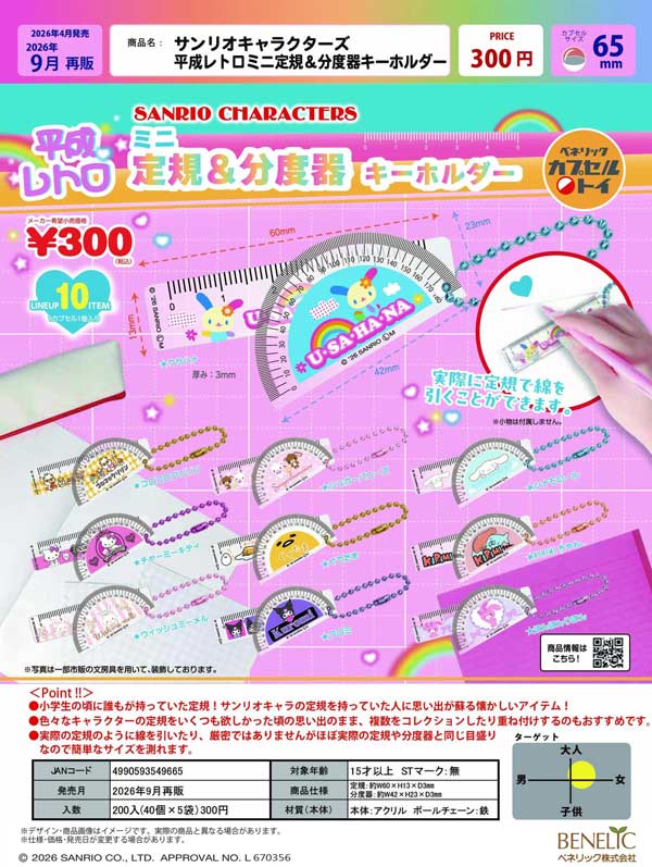 9月発売】【正規予約】《再販》サンリオキャラクターズ 平成レトロミニ