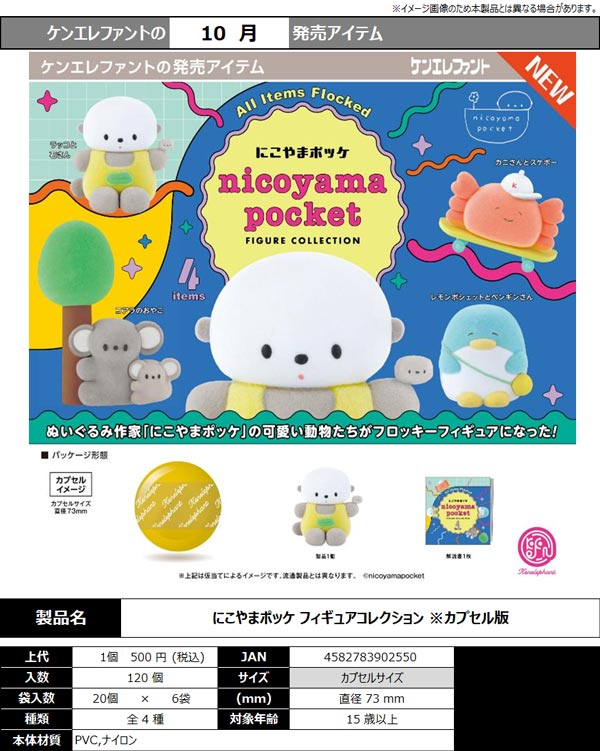 10月発売】【正規予約】にこやまポッケ フィギュアコレクション（20個