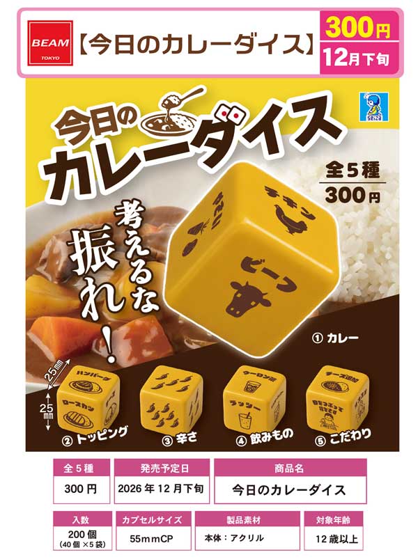 今日のカレーダイス