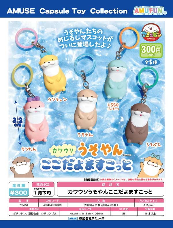 1月発売】【正規予約】カワウソうそやんここだよますこっと（40個入り