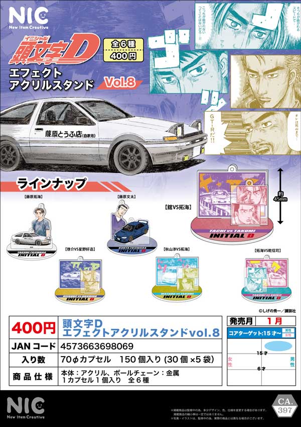 1月発売】【正規予約】《再販》頭文字D エフェクトアクリルスタンド